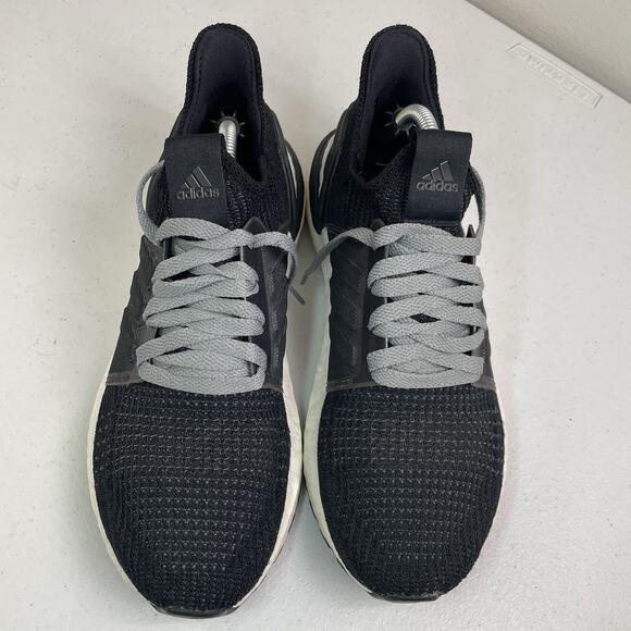 Adidas Women’s Size 7.5 Shoes UltraBoost 19 Core Black Knit Sneaker Running - Picture 5 of 10